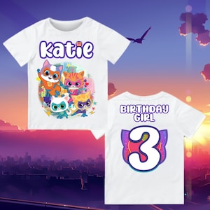 Super Kit Custom Birthday T Shirt, Super cats Party theme, Personalized shirt kids, Gift Birthday Shirt, family tees Custom Super family