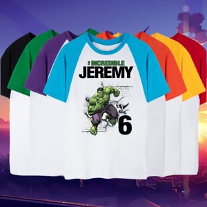 Personalized Hulk Birthday Shirt: Superhero Family Tees