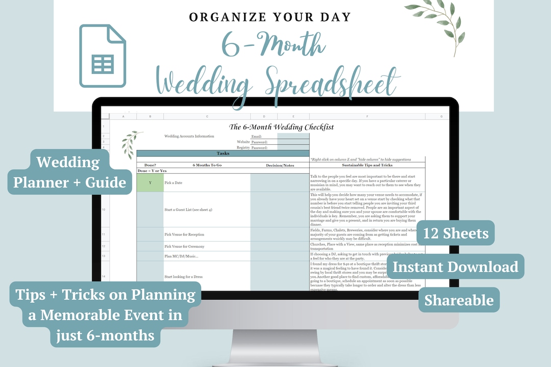 6 month Wedding Planner Guide Checklist Budget Step by step 6-month-wedding-planner-guide-checklist-budget-step-by-step