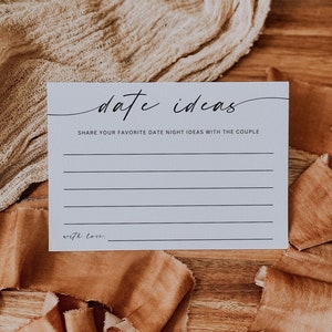 Tarjetas de cita nocturna despedida de soltera, tarjetas de cita nocturna simples, tarjetas de cita nocturna descarga digital, inserción de invitación de recién casados, tarjetas minimalistas
