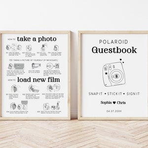 Instax Mini 12 Foto Guestbook Sign, Instax Mini 12 Istruzioni Polaroid, Come caricare nuove istruzioni per la fotocamera a pellicola, Come scattare una foto