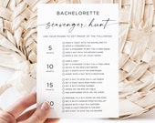 Bachelorette Party Scavenger Hunt Game, Editable Template (Digital Download)