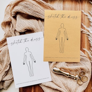 Guess The Dress Bridal Shower Game, Printable Kraft Paper, Modern Bridal Shower Game, Minimal Guess the Dress Game, Editable Template, Canva