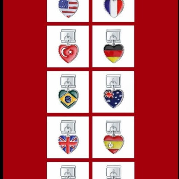 Italian Charm Bracelet Etsy UK