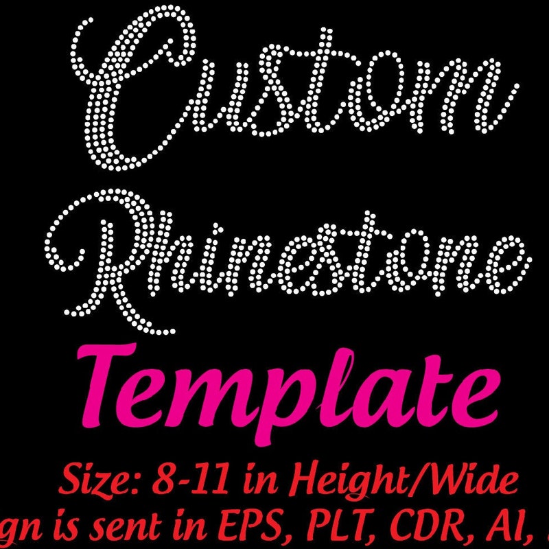 Rhinestones Templates - Etsy
