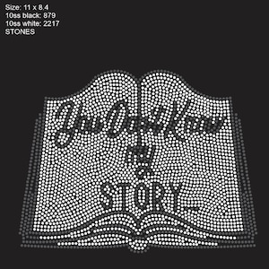 You don&#39;t know my story book instant download svg rhinestone template