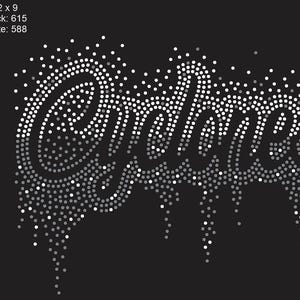 Cyclones Scatter 10ss SVG Rhinestone Template