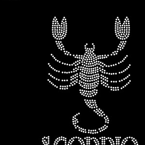 Instant Download SVG Rhinestone Template Scorpio