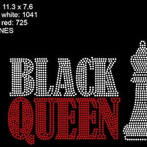 Instant Download Rhinestone svg plt eps dxf design Black Queen Chess