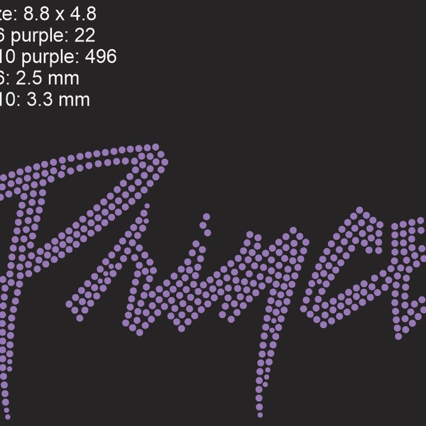 Téléchargement instantané strass svg plt eps dxf design Prince