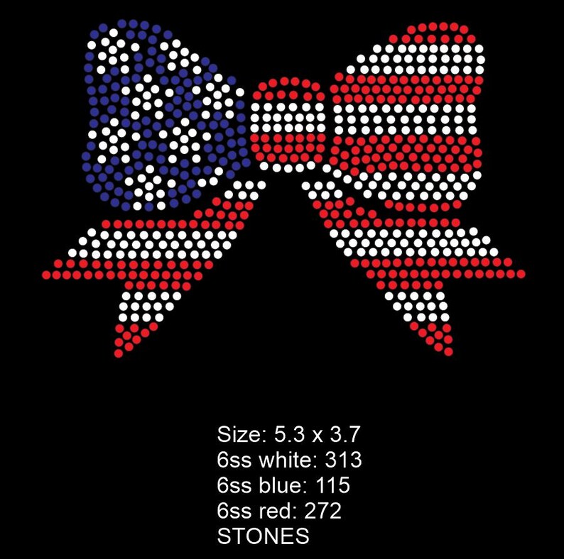 Wavy American Flag Rhinestone SVG (digital Download) - Etsy
