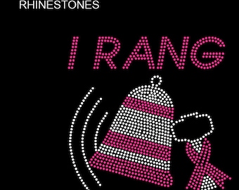 Instant Download SVG Rhinestone Template I rang the bell