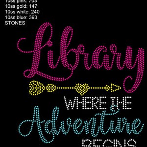 Instant Download SVG Rhinestone Template Library where the adventure begins