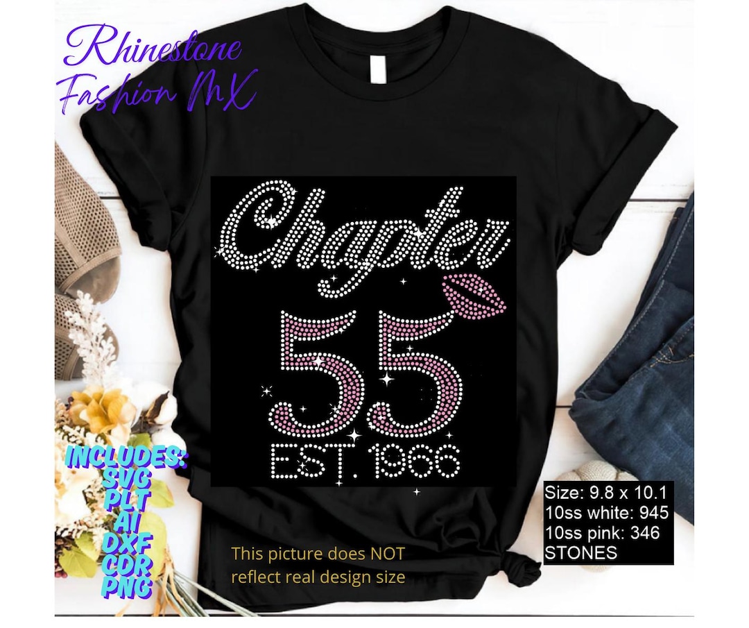 Chapter 55 Instant Download Svg Rhinestone Template - Etsy