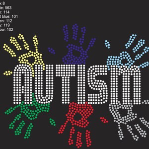 instant download rhinestone template Autism | Rhinestone Design | SVG Design | Bling art | Downloadable File