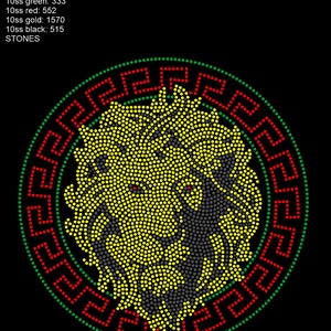 Lion SVG Rhinestone Design
