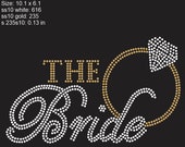 The Bride Ring Instant Download Svg Rhinestone Template