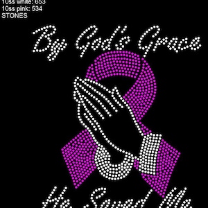 By God's Grace SVG Instant Download Rhinestone template