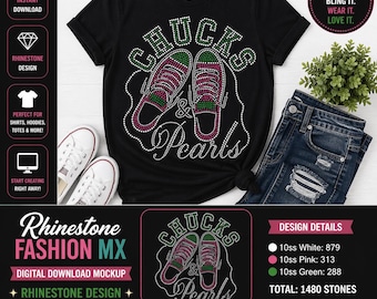 Mandrins et perles strass SVG, conception bling de chemise foi, style fille de l'église, baskets perles SVG, téléchargement numérique