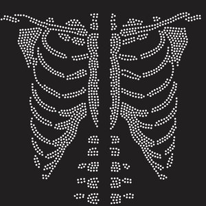 Instant Download SVG Skeleton Halloween 10ss Rhinestone Template