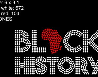Black History SVG Strass Vorlage