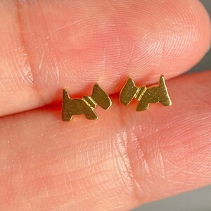 Sterling Silver dog earrings, pet jewellery, dog studs, pet lover jewellery, unisex earrings, gold stud earrings, gift for him, gift for her