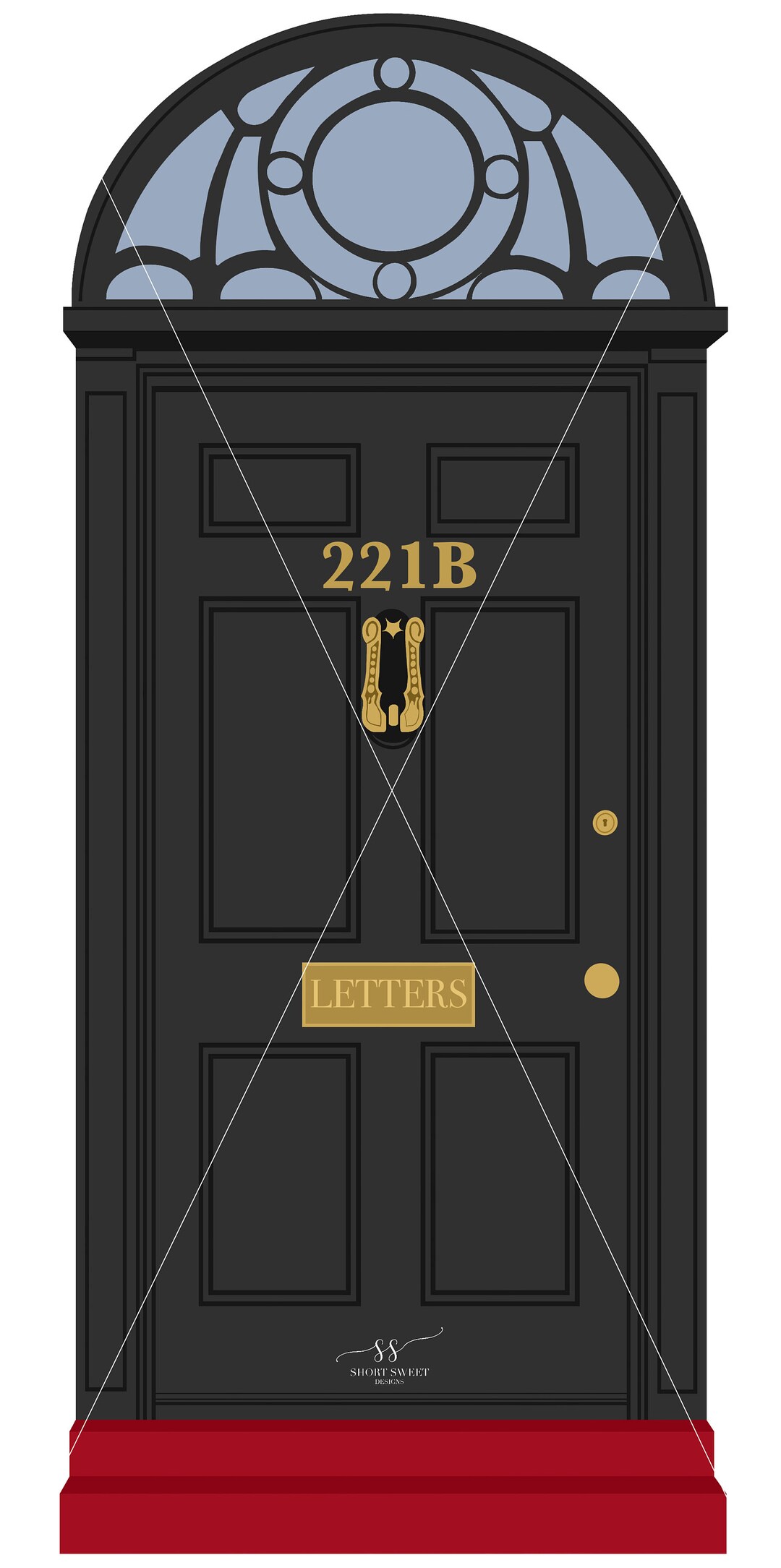 最も完璧な Sherlock Clipart Silhouette, London Street Baker 221B Door アイドル