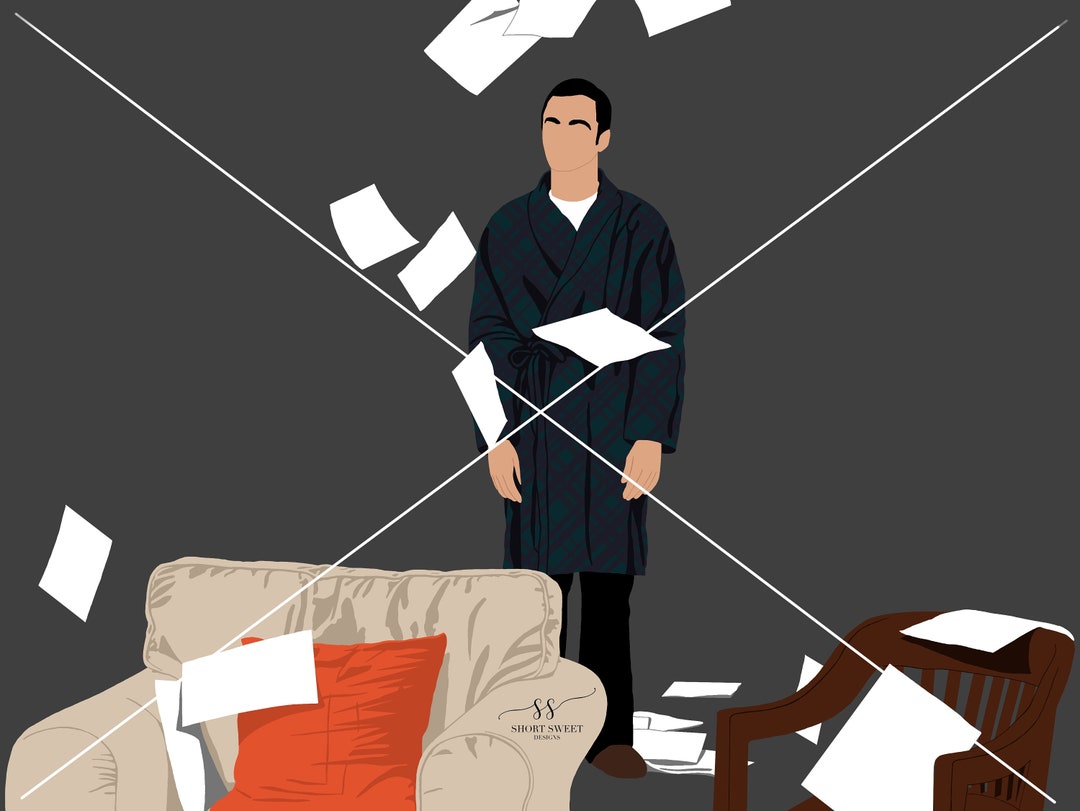 Sheldon Big Bang Theory Silhouette Clipart: Vector Decal (digital ...