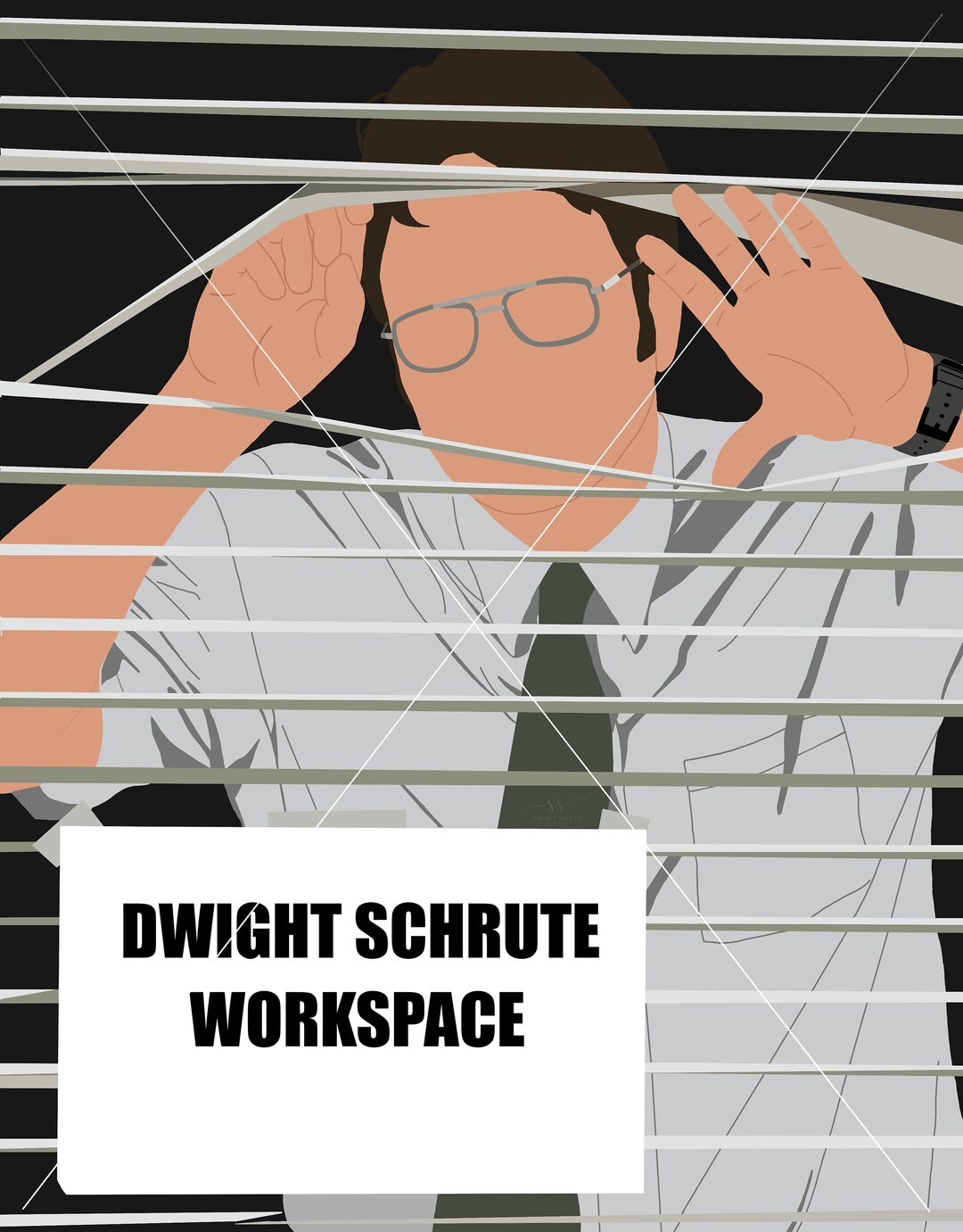 Dwight Vector Dwight Schrute Workspace - the Office Silhouette, Clipart, Decal ...