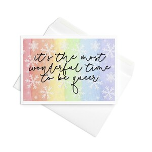 LGBTQ Queer Gay Lesbian Holiday Season's Card - To najwspanialszy czas, aby być queer