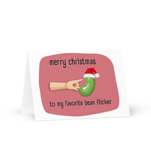 LGBTQ Lesbian Queer Gay Christmas Card - Buon Natale al mio sfarfallio preferito di fagioli