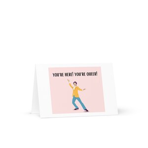 Sei qui! Sei queer! - LQBTQ Queer Allies Gay Pride Celebration + Coming Out + Support Card