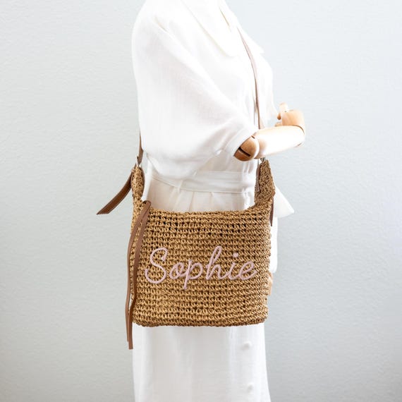 Straw Tote Bag For Women - Woven Beach Bag With Crossbody Strap, Summer Vacation Purse