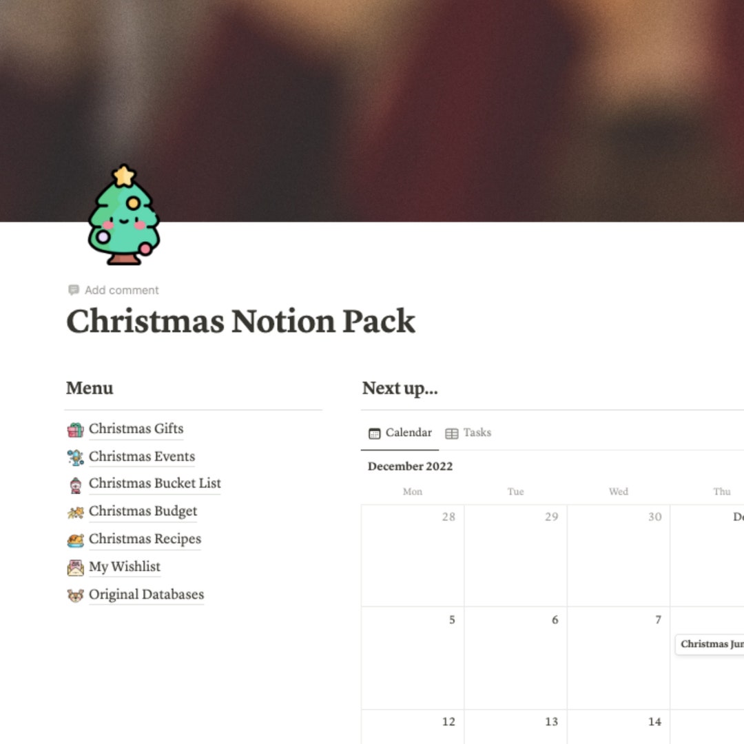 Christmas Notion Template the Ultimate Digital Planner to Keep You