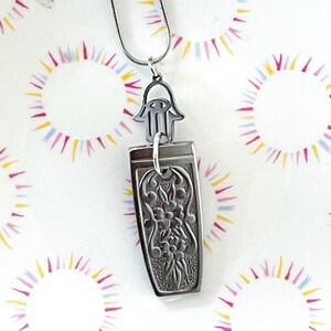 Hamza | Zilverwerk Sieraden | Ketting Hangers | BOHO ketting | Geüpcycled zilverwerk | Uniek cadeau | Yoga |
