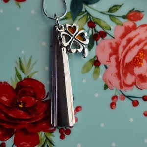 Lucky Clover  | Silverware Jewelry | Necklace Pendants | BOHO Necklace | Upcycled Silverware | St. Patrick Day Gift| Good Luck Charm