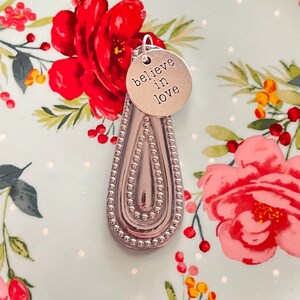 Believe In Love  | Silverware Jewelry | Necklace Pendants | BOHO Necklace | Upcycled Silverware | Unique Gift |
