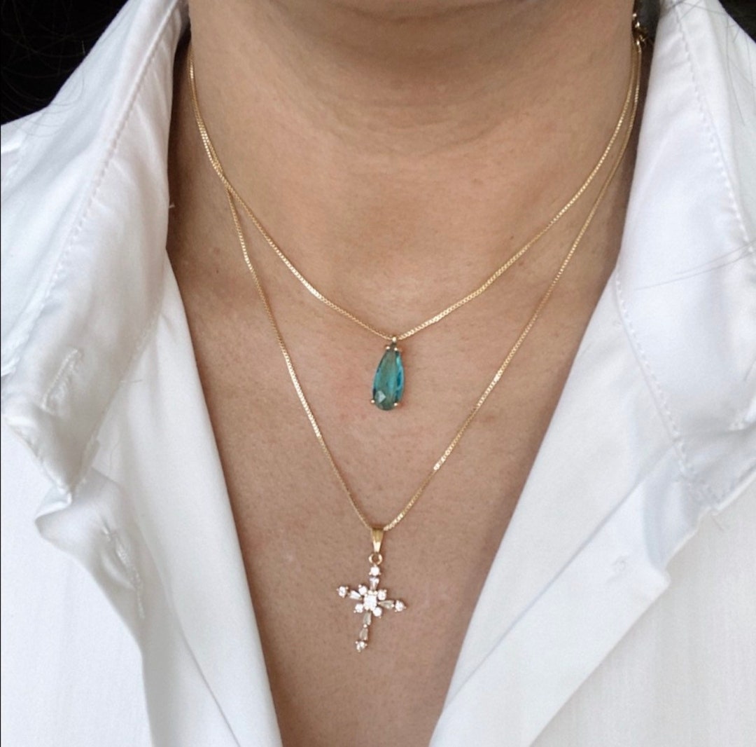 Gold Necklace for Women, Christian Jewelry for Women, Dainty Necklace