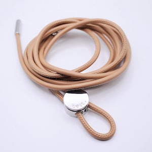 Tie-up Caramel Rope belt