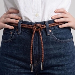 Burgundy Belt Braided - Etsy display picture 3
