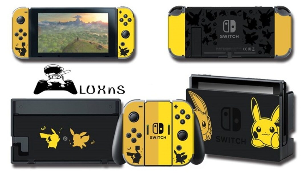 Pikachu Inspired Nintendo Switch Skin Etsy