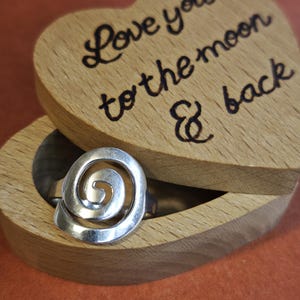 Handmade Sterling Silver Spiral Ring: Celtic Statement Jewelry image 5