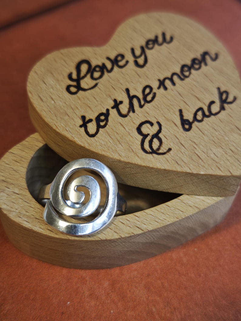 Handmade Sterling Silver Spiral Ring: Celtic Statement Jewelry image 5