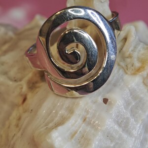 Handmade Sterling Silver Spiral Ring: Celtic Statement Jewelry image 14