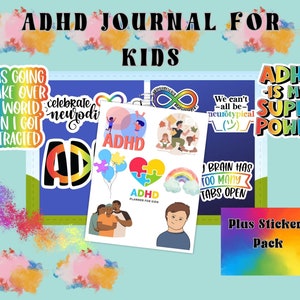 ADHD Planner For Kids Bundle Coping Skills Activities Journal Daily Monthly Homework Planning Goals Tracking ADHD Organizer Digital Planner