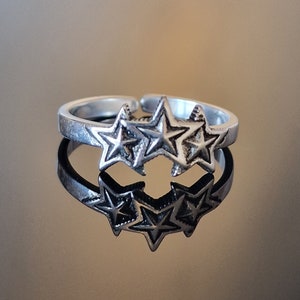  Silver Star Ring, Dainty Star Ring, Minimalistic Star