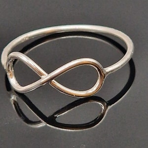Infinity Ring 925 Sterling silver Infinity ring silver  Friendship Ring  Best friend Gift Cute Gift For Her Mother&#39;s Day Gift Birthday Gift