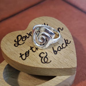 Handmade Sterling Silver Spiral Ring: Celtic Statement Jewelry image 6