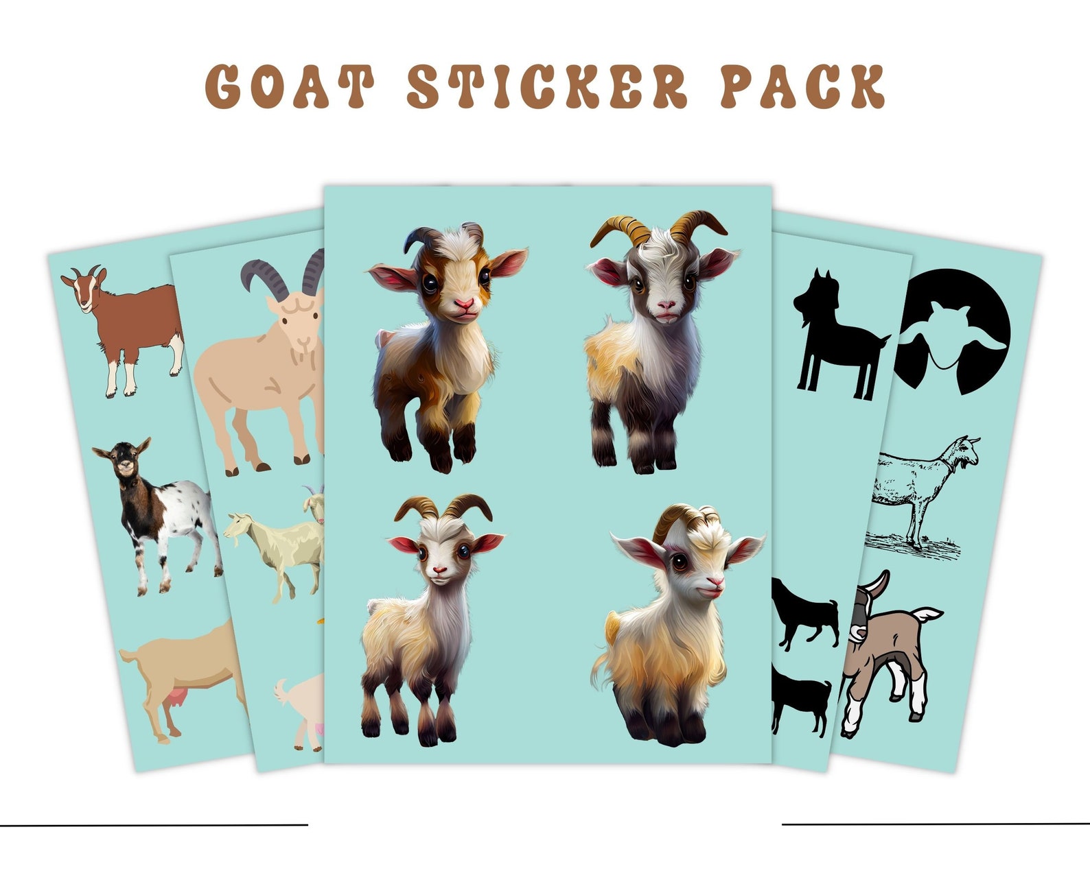 Billy Goat Sticker Three Billy Goats Gruff Activity Workbook: Preschool Writing & Stickers ...