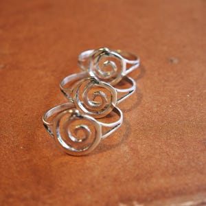 Sterling Silver Spiral Ring: Handmade Celtic Statement Jewelry image 4